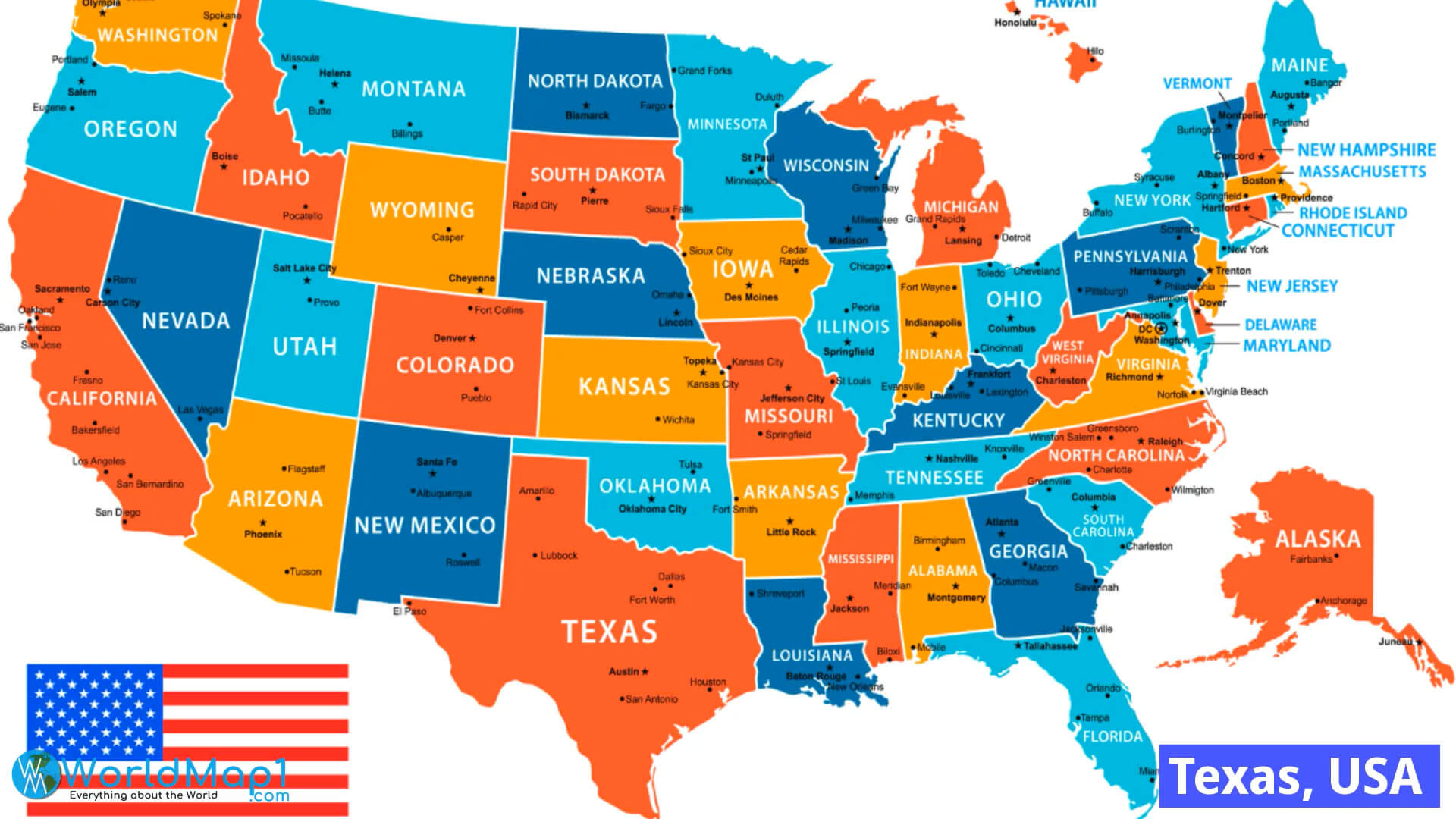 Texas Map USA